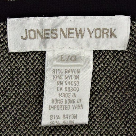 Stretch Pencil Skirt Black/Gold by Jones New York - Picture 4 of 5